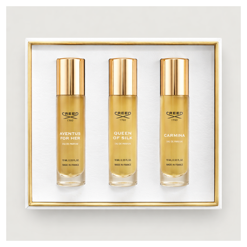 Creed Women's 3-piece Fragrance Discovery Set ( Aventus Her + Carmina... perfume bottle – luxury fragrance | Perfury UAE