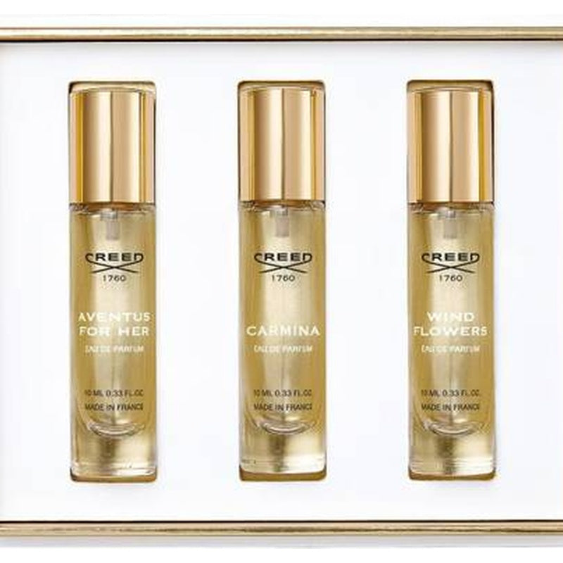 Creed Women's 3 pieces Aventus Her + Carmina +wind Flowers Discovery Set perfume bottle – luxury fragrance | Perfury UAE