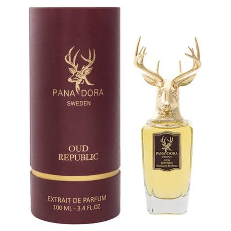 Pana Dora Sweden Oud Republic Extrait De Parfum 100ML perfume bottle – luxury fragrance | Perfury UAE