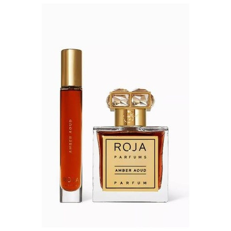 Roja Amber Aoud Gift Set perfume bottle – luxury fragrance | Perfury UAE